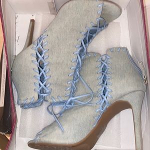 FOREVER 21🔵 Jean blue high heels